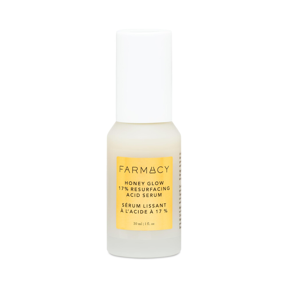 Farmacy Face Exfoliator Serum - Honey Glow 17% Aha + Bha Liquid Exfoliant And Salicylic Acid Serum - Resurfacing Serum For Reduced Pore Visibilit