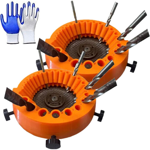 Drill Bit Sharpener, Drill Bit Grinding Attachment, Multispecification Precision Drill Bit Grinder Tool