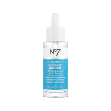 No7 HydraLuminous+ 2% Hyaluronsyraserum - Återfuktande serum med 5% Niacinamid