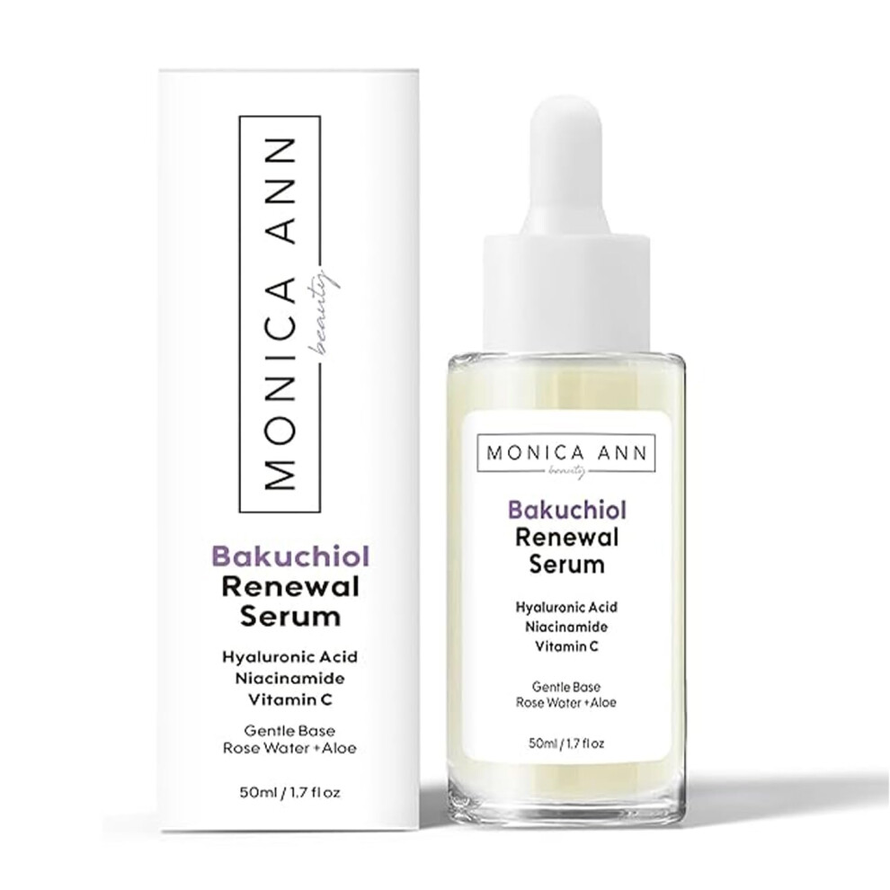 Monica Ann Beauty Bakuchiol Renewal Serum With Hyaluronic Acid Niacinamide And Vitamin C 50Ml