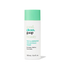 good.clean.goop Beauty The Illuminator 10 % glykolinen väriaine | Oikea rakenne ja minimoi huokoset | Glykolihappo musta teefermentti ja lumisieniuut