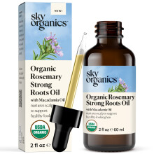 Sky Organics - Biologische Rozemarijnolie - Haargroei Serum met Macadamia, Jojoba & Essentiële Oliën