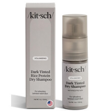 Kitsch Volumizing Rice Protein Trockenshampoo-Pulver  Trockenshampoo fr Damen und Herren, dunkles Haar, kein Weistich, absorbiert l, fettet nicht