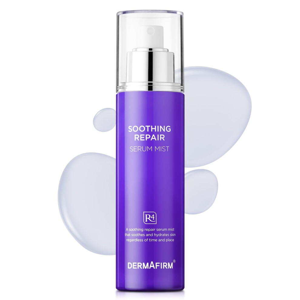 Dermafirm Dark Soothing Repair Facial Serum Hydrating Mist R4 | Face Mist Hydrating Spray For Spots W/Eucalyptus Peptide & Collagen | Gentle For