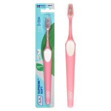 TePe Supreme Toothbrush Soft Bristle Toothbrush Tapered Brush Head for Sensitive Teeth and Gum Care Adult 1 Pack