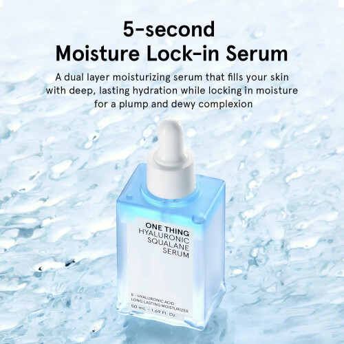 One Thing, Hyaluronsäure-Squalan-Serum, 1,69 fl oz (50 ml) 1