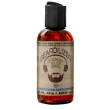 Beardilizer Gentleman Sandelholz-Bartl fr Mnner  100 % natrliches Wachstumsl und Conditioner mit Argan-Jojoba und Vitamin E  weichmachende Feu