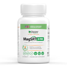 Jigsaw Health MagSRT (B-frei) | Hochwertiges organisches Magnesiumprparat mit langsamer Freisetzung | Aktive, bioverfgbare Magnesiummalat-Table