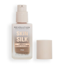 Revolution Beauty, Skin Silk Serum Foundation, Lichte tot Medium Dekking, Lichtgewicht & Stralende Finish, Met Hyaluronzuur, F13.5 Donkere Huidtinten