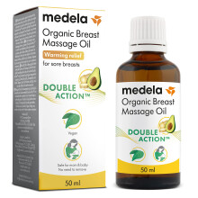 Medela Organic Breast Massage Oil for Breastfeeding Mothers | Relieve Breast Tenderness and Fullness | All-Natural Formula with Nourishing Ingred