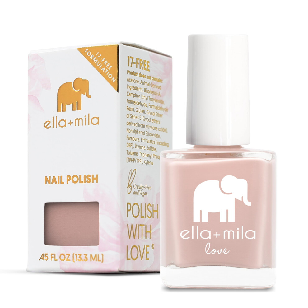 Ella+Mila Professional Nail Polish - Quick Dry Nail Polish - Long-Lasting & Chip Resistant Formula (Love Collection - Pour The Bubbly - 0.45 Fl O