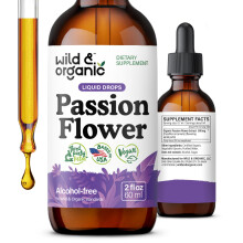 Wilde & Organische Passiebloem Tinctuur - Ontspannende Druppels voor Vrouwen - Vegan, Suiker- & Alcoholvrij