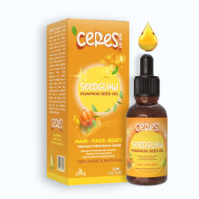Ceres Seed Glow Krbiskernl, 2 Fl Oz, reines kaltgepresstes Krbiskernl fr trockenes, geschdigtes Haarwachstum, feuchtigkeitsspendendes Kopfhaut-