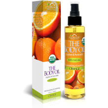 US-Bio-Krperl  Frische Orange  Jojoba- und Avocadol mit Vitamin E, USDA-zertifiziert, biologisch, ohne Alkohol, Parabene, knstliche Reinigu