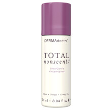 DERMAdoctor Total NonScents Ultra-Gentle Antiperspirant Sensitive Skin. Unscented Clinical Strength Antiperspirant for Men & Women; Hypoallergen
