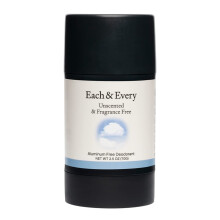 Each & Every Natrliches, aluminiumfreies Deodorant fr empfindliche Haut mit therischen len auf Pflanzenbasis, Verpackung 2,5 Unzen. (Unparfmiert