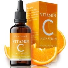 Reines Vitamin C-Gesichtsserum, Anti-Aging-Gesichts- und Augenserum, feuchtigkeitsspendend, reduziert dunkle Flecken, feine Linien, Falten und So
