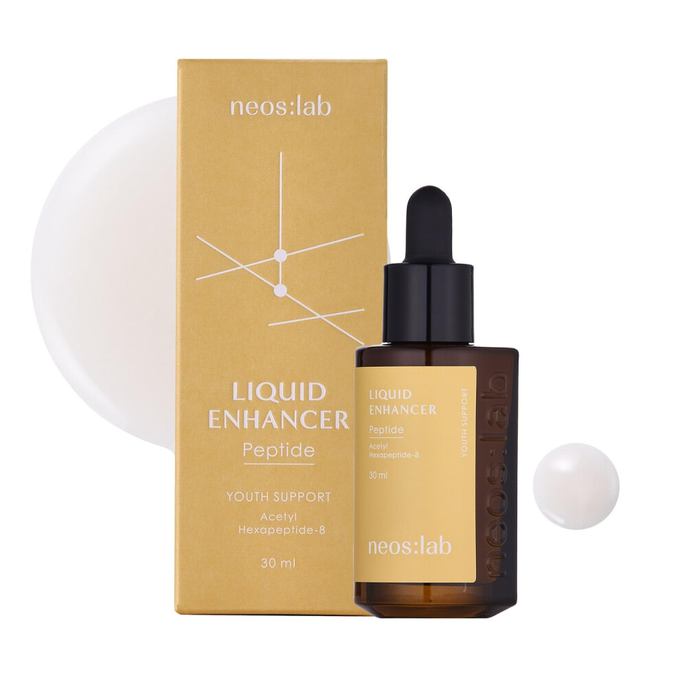 Neos:lab Liquid Enhancer Peptide 1.01 Fl.oz. (30Ml) - Collagen Hyaluronic Acid Facial Serum For Rejuvenating Firming Skin For Early Aging Fine Line I