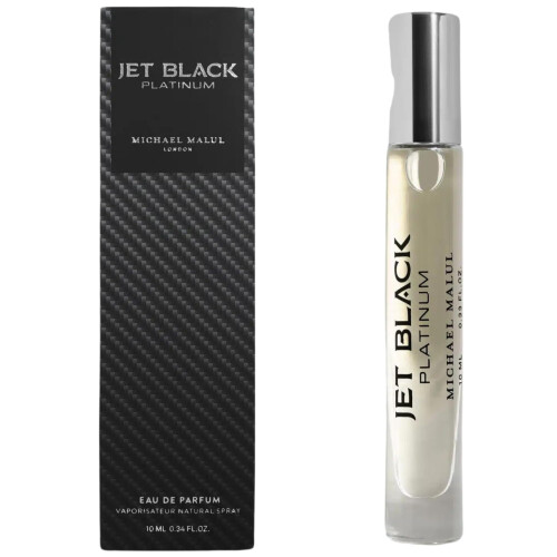 Michael Malul Jet Black Platinum Eau de Parfum fr Mnner  10 ml Reisegre
