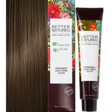Better Natured Permanent 5N Hellbraune Haarfarbe  natrlich gewonnen, vegan und 100 % Grauabdeckung, die bis zu 8 Wochen anhlt