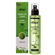 Hebepe Green Tea Matcha Facial Toner Mist mit Pfefferminze, erfrischender, feuchtigkeitsspendender und beruhigender Gesichtstoner mit Jojobal, Rizin