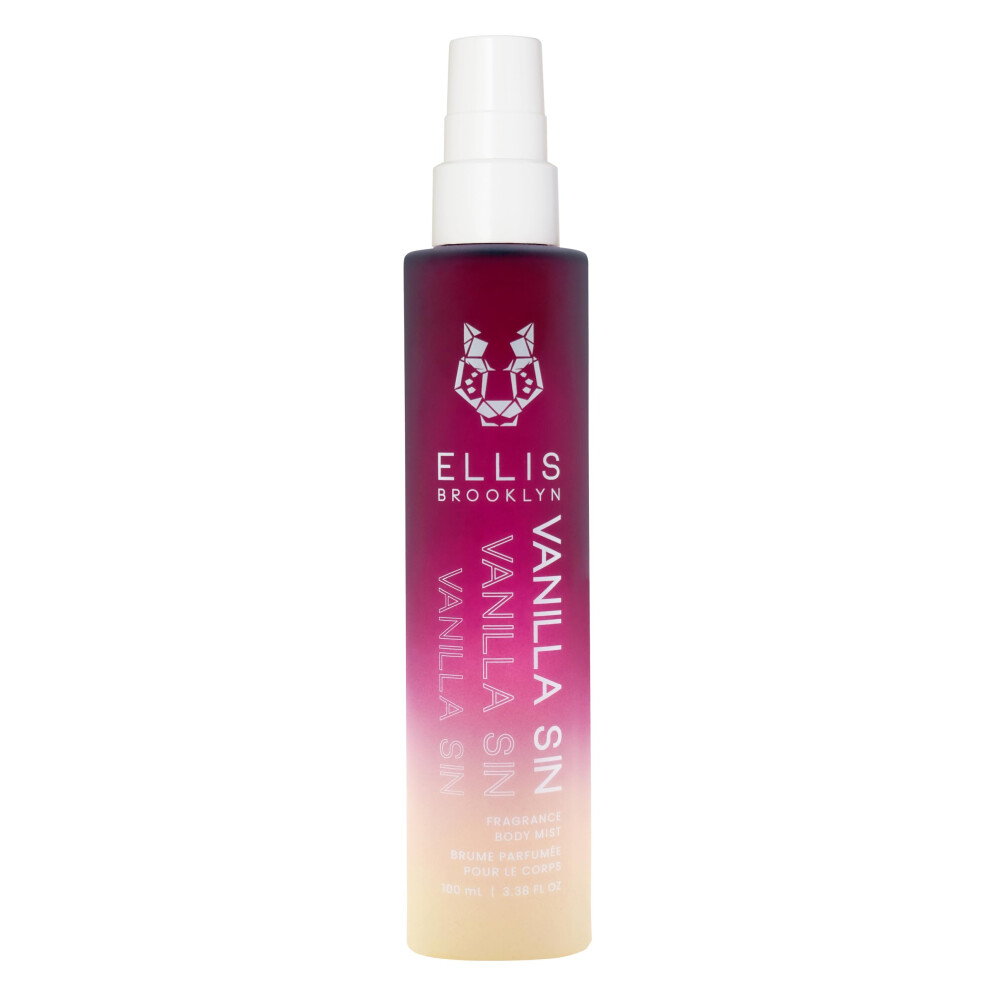 Ellis Brooklyn Black/Cream Vanilla Sin Body Mist - Clean Perfume Vanilla Body Spray Hair Perfume Cherry Perfume Gourmand Perfume Hair And Body Mist For Wom