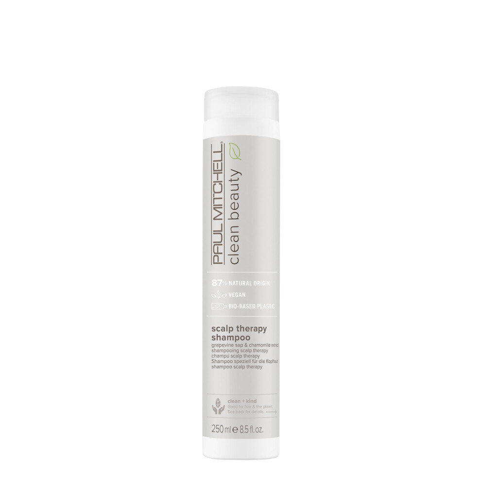 Paul Mitchell Clean Beauty Scalp Therapy Shampoo  Gently Cleanses + Refreshes All Hair Types  Especially Dry  Oily + Sensitive Scalps  8.5 fl. oz