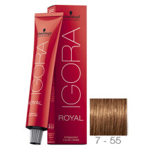Schwarzkopf Professional Igora Royal Hiusväri 7-55 Medium Blonde Gold Extra 60 grammaa