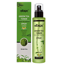 Hebepe Green Tea Matcha Facial Toner Mist mit Zitrone, erfrischender, feuchtigkeitsspendender und beruhigender Gesichtstoner mit Jojobal, Rizinusl,