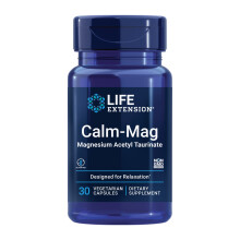 Life Extension, Calm-Mag, Magnesium Acetyl Taurinat, 30 vegetarische Kapseln