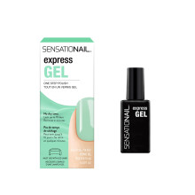 Sensationail Express Gel Nagellack - Hemma Gel Quick-Cure Polish - Glnsande lngvarig ingen torktid - Varar upp till 10 dagar - Ocean Front - 10