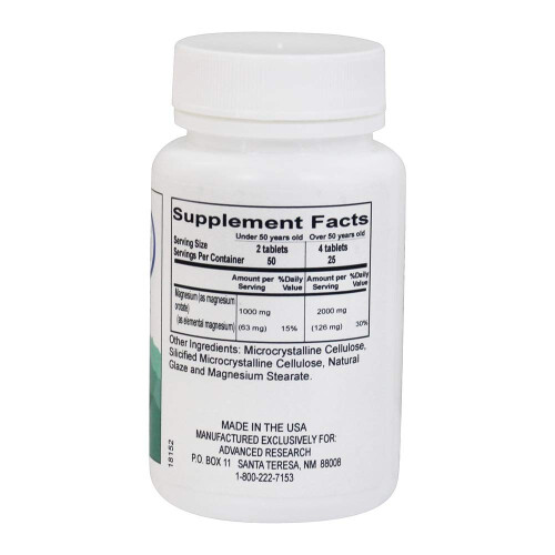NCI Advanced Research Dr. Hans Nieper Magnesium Orotate Tablets 500 Mg 100 Count 2