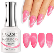 KIARA SKY Gel Polish MagneticFX Magnetic Cat Eye Effect Soak Off 0,5 fl oz Pink Luster (have ruov)