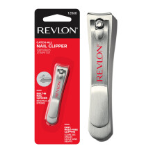Revlon Catch-All Nagelknipser, Manik   re-Werkzeug mit konturierter Klinge und integriertem Nagelf   nger f   r sauberes Pflegen, 1 St   ck