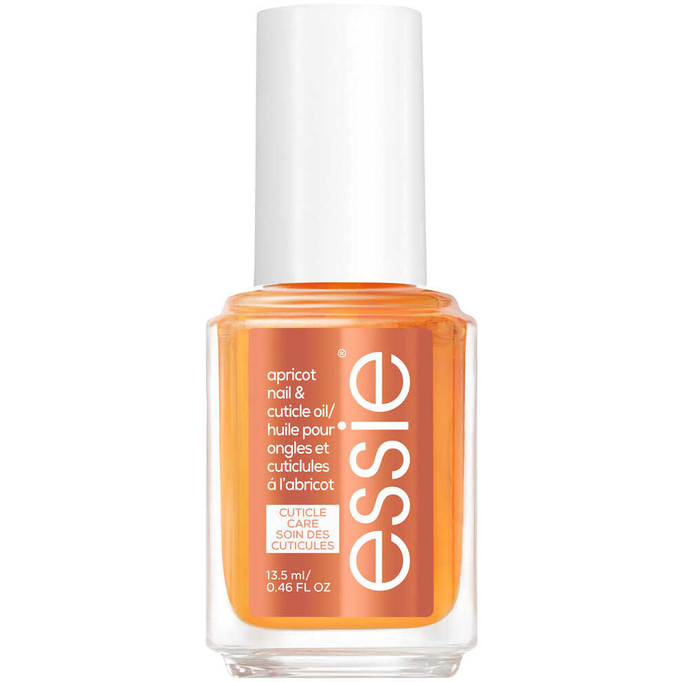 Essie Nail Care 8-Free Vegan Apricot Nail And Cuticle Oil Softened And Nourished Cuticles 0.46 Fl Oz