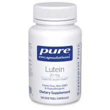 Pure Encapsulations Lutein 20 mg | Hypoallergene Antioxidant Unterstützung für gesunde Sehfunktion | 120 Softgel-Kapseln