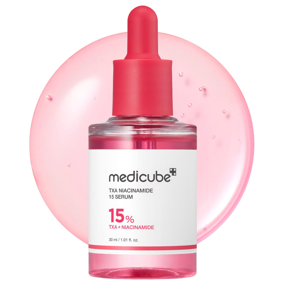 Medicube Coral Txa+Niacinamide 15% Glow Facial Serum For After Spot Care | All-In-One Daily Korean Skincare | Uneven Skin Tone, Texture, And Hydration Care