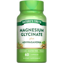 Nature's Truth, Magnesiumglycinat Plus Ashwagandha, 60 Kapseln