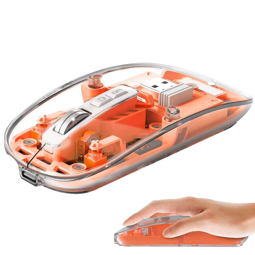 Wireless Mouse Bluetooth Led Clear Slim Silent Bluetooth Mouse 2.4G Bluetooth Tri Mode 820064754752