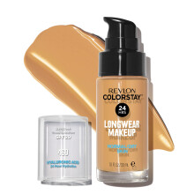 Revlon Liquid Foundation, ColorStay Makeup för Normal & Torr Hy, SPF 20, Medium-Full Täckning, Olje Fri, 295 Dune