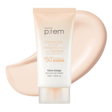 MAKE P:REM Glow Beige Tone Up Sonnenschutz Foundation-frei Mineralischer Sonnenschutz Hauttonkorrektur Leichter koreanischer Sonnenschutz Koreanische