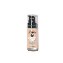 Revlon ColorStay Makeup for Normal/Dry Skin SPF 20  Longwear Liquid Foundation  with Medium-Full Coverage  Natural Finish  Oil Free  110 Ivory  1