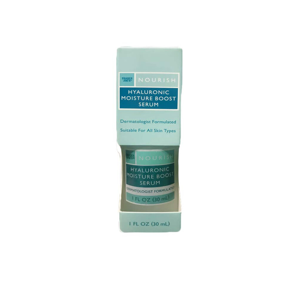 Nourish Organic Hyaluronic Moisture Boost Serum - Promotes Collagen Production 1 Fl. Oz