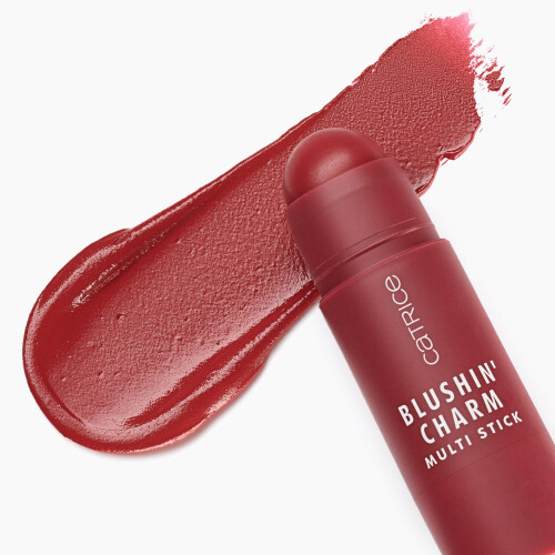 Catrice | Blushin' Charm Multi Stick | Blush e batom cremoso multiuso | Acabamento orvalhado edificvel | Vegano e sem crueldade (030 Ruby Darlin 1