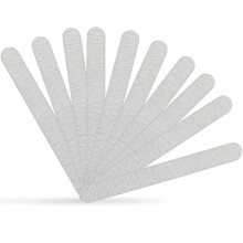 Karlash Nail File 10 PCS Professional Double Sided 80/80 Grit Nail Files Emery Board Zebra Manicure Pedicure Tool and Nail Buffering Files for Ac