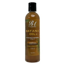 RA COSMETICS Batana-olie 2-in-1 versterkende shampoo en conditioner - Bevordert de haargroei Vermindert dunner wordend haar Hydrateert en herstel