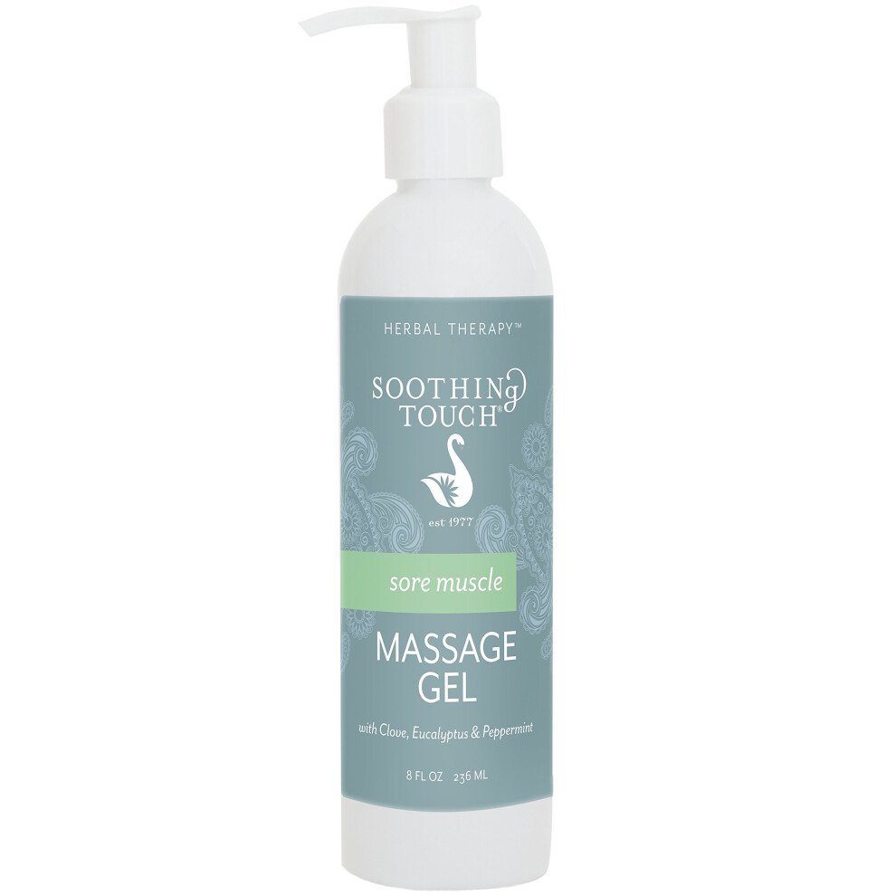 Soothing Touch Sore Muscle Massage Gel Clove/Eucalyptus/Peppermint 8 Ounce