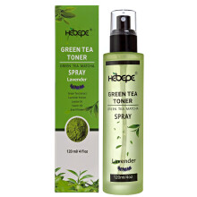 Hebepe Grner Tee-Matcha-Gesichtswasser-Nebel mit Lavendel, erfrischendes und beruhigendes Gesichtswasser mit Jojobal, Rizinusl, Schneckenfiltrat,