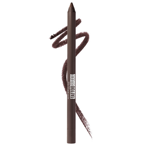 Maybelline Maybelline TattooStudio Μολύβι Ματιών Μακράς Διάρκειας, Αδιάβροχο, Σκούρο Καφέ, 1 Τεμάχιο