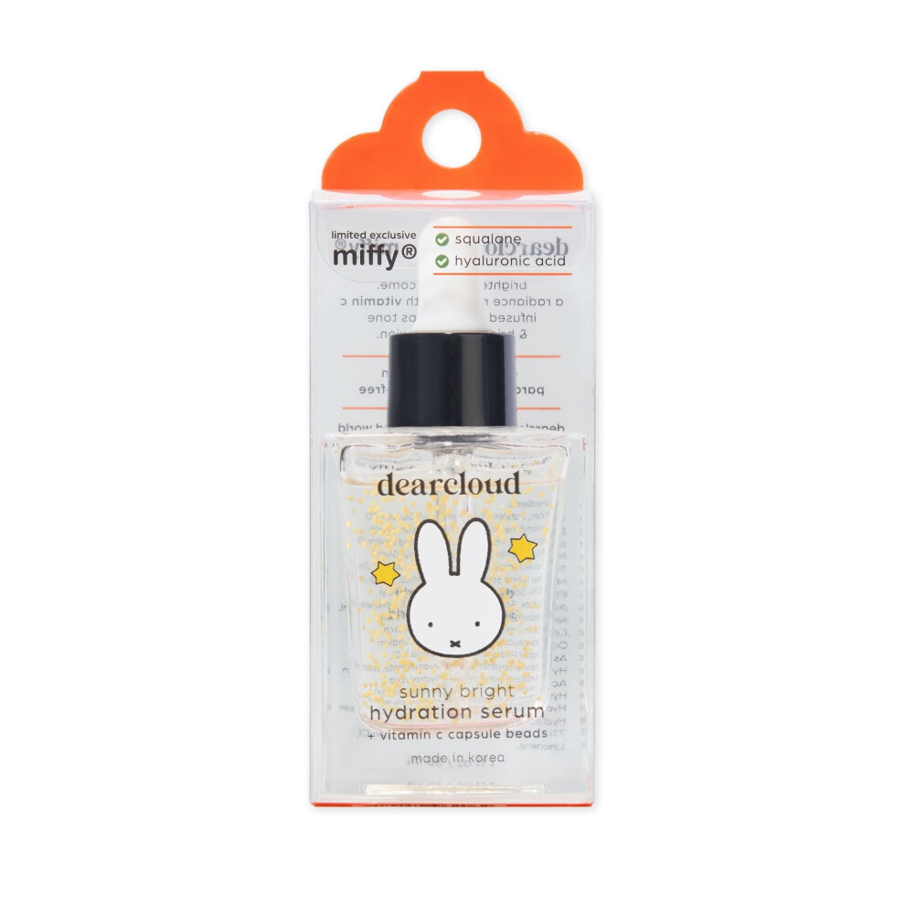 Dearcloud X Miffy Sunny Hydration Serum Feuchtigkeitsspendendes Gesichtsserum Mit Hyalurons Ure Und Vitamin C (1 Fl Oz)-image